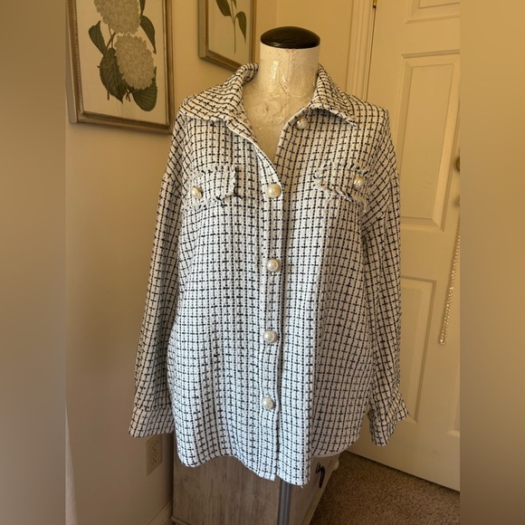 Large tweed blouse - Picture 4 of 4